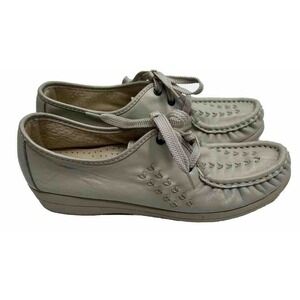 Vintage Womens Soft Spots Beige Shoes Size 6.5 M
